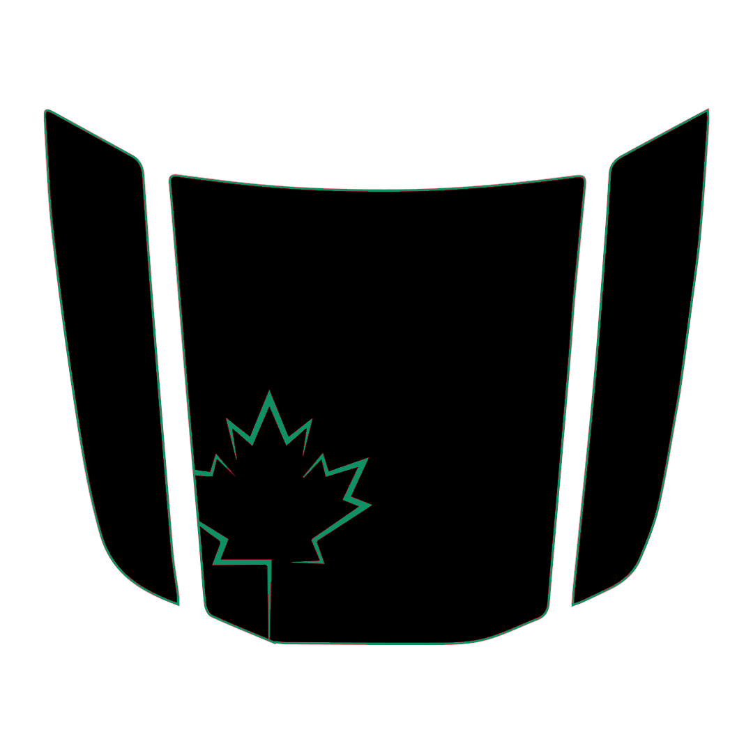 Hood Panel Decal/Sticker - Canada Leaf Graphic Kit - For Toyota 4Runner 2014-2024 - Premium Vinyl