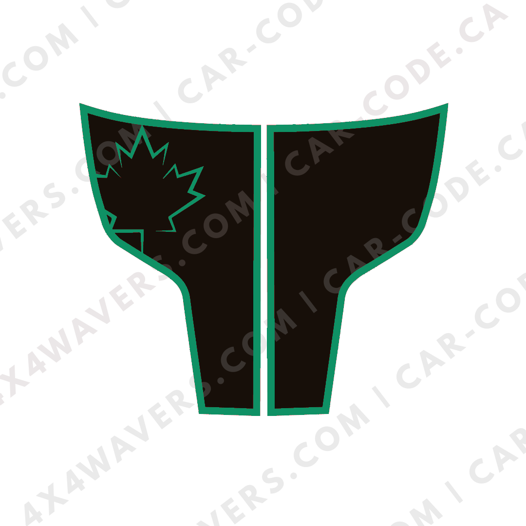 Hood Panel Decal/Sticker - Canada Leaf Graphic Kit - For Ram 1500 2009-2018 Rebel - Premium Vinyl