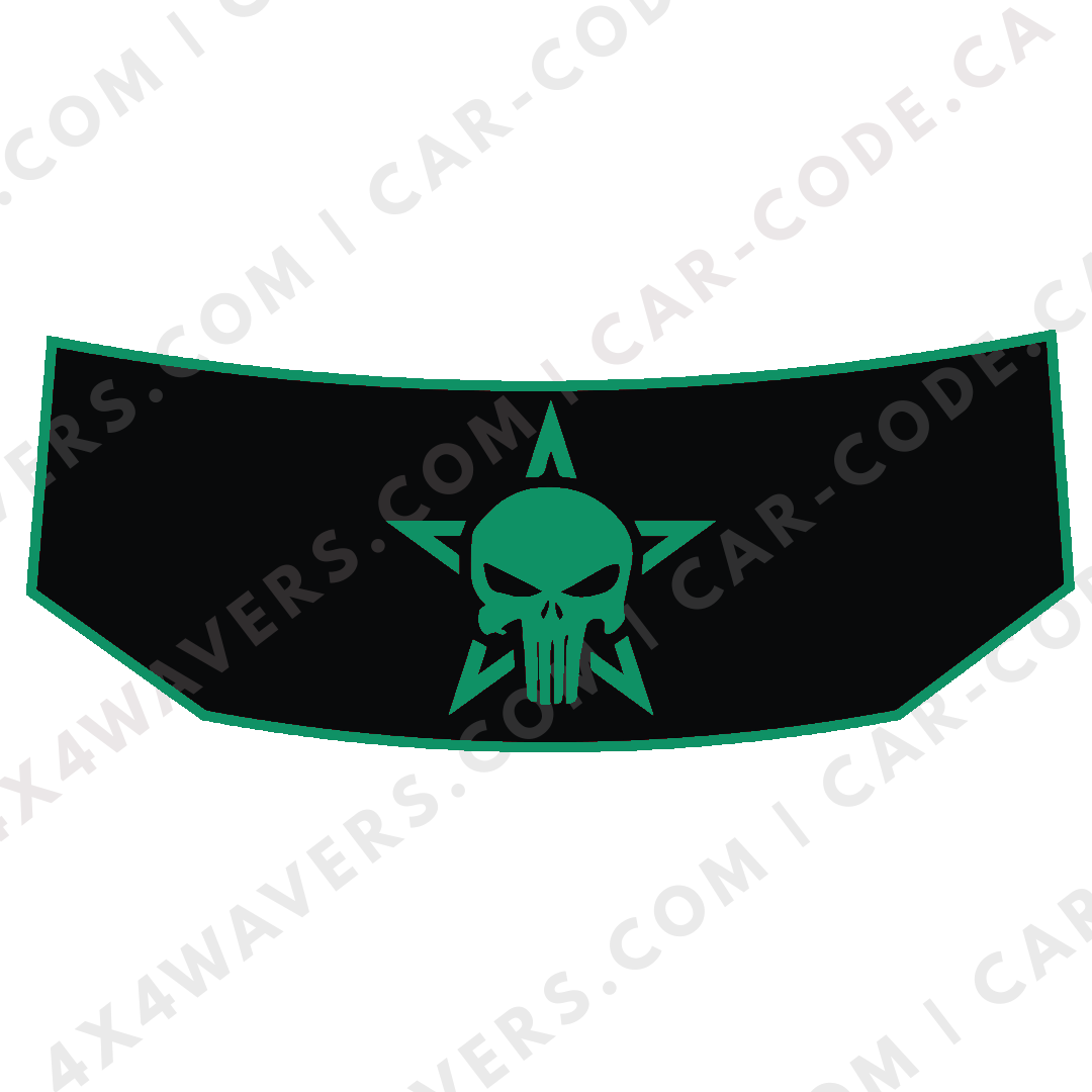 Hood Panel Decal/Sticker - Star Style Graphic Kit - For Tesla Cybertruck - Premium Vinyl