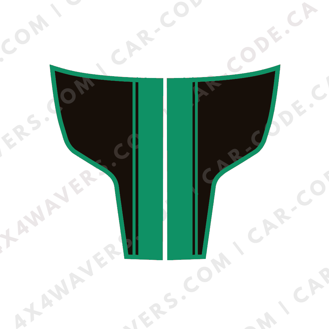 Hood Panel Decal/Sticker - Racing Stripes Graphic Kit - For Ram 1500 2009-2018 Rebel - Premium Vinyl