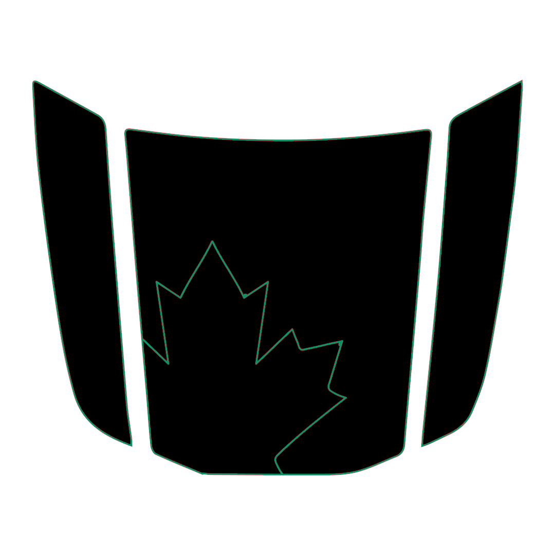 Hood Panel Decal/Sticker - Maple Leaf Graphic Kit - For Toyota 4Runner 2014-2024 - Premium Vinyl