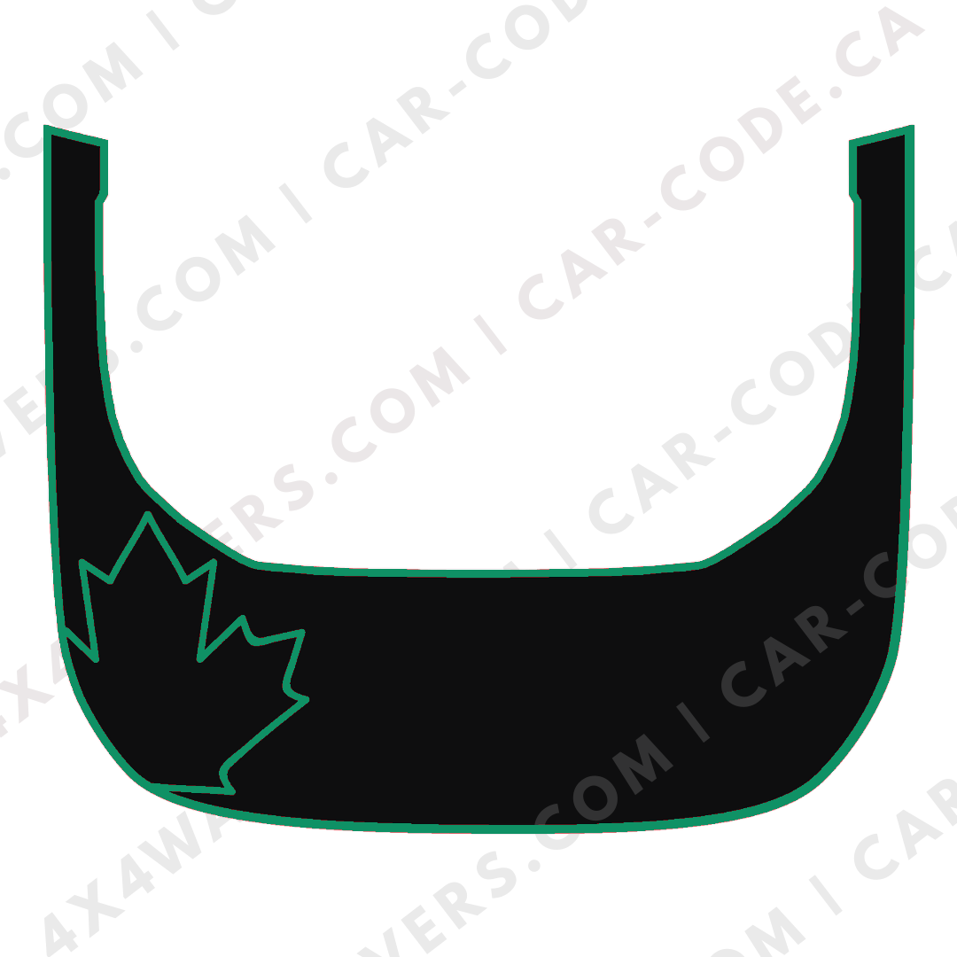 Hood Panel Decal/Sticker - Canada Leaf Graphic Kit - For Ford Bronco Raptor 2021-2024 - Premium Vinyl