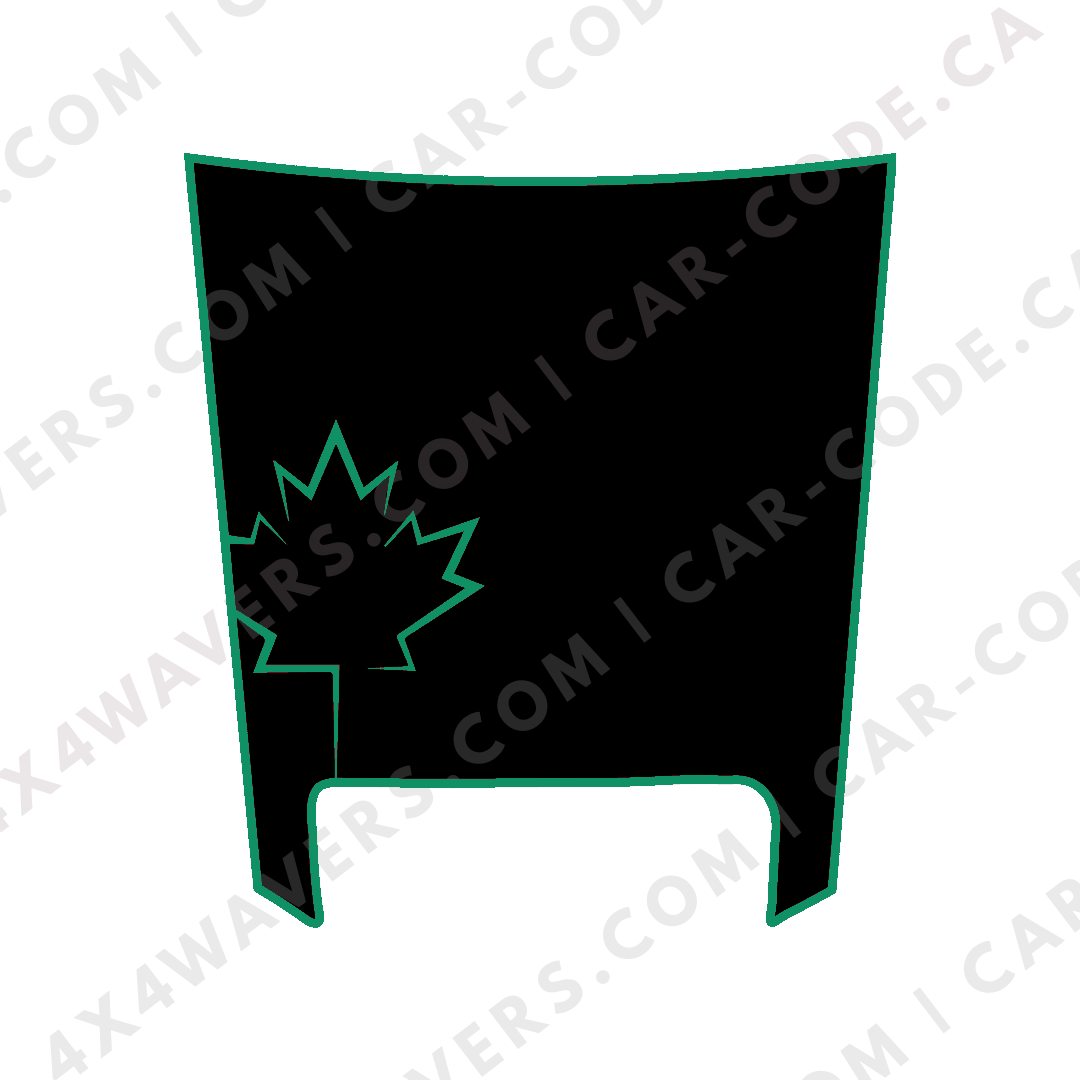 Hood Panel Decal/Sticker - Maple Leaf Graphic Kit - For Ram 1500 2019-2024 TRX - Premium Vinyl
