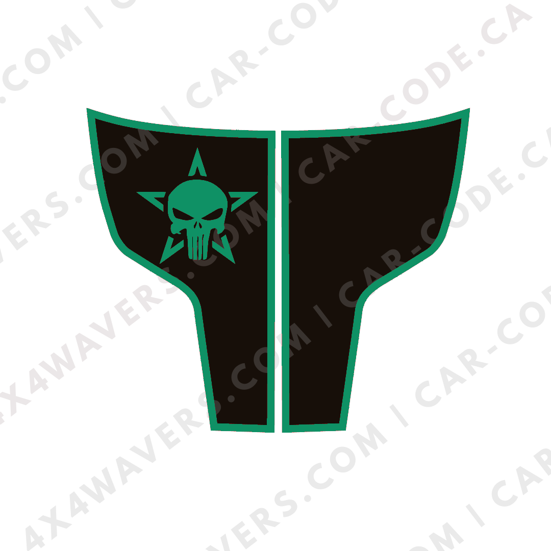 Hood Panel Decal/Sticker - Star Style Graphic Kit - For Ram 1500 2009-2018 Rebel - Premium Vinyl