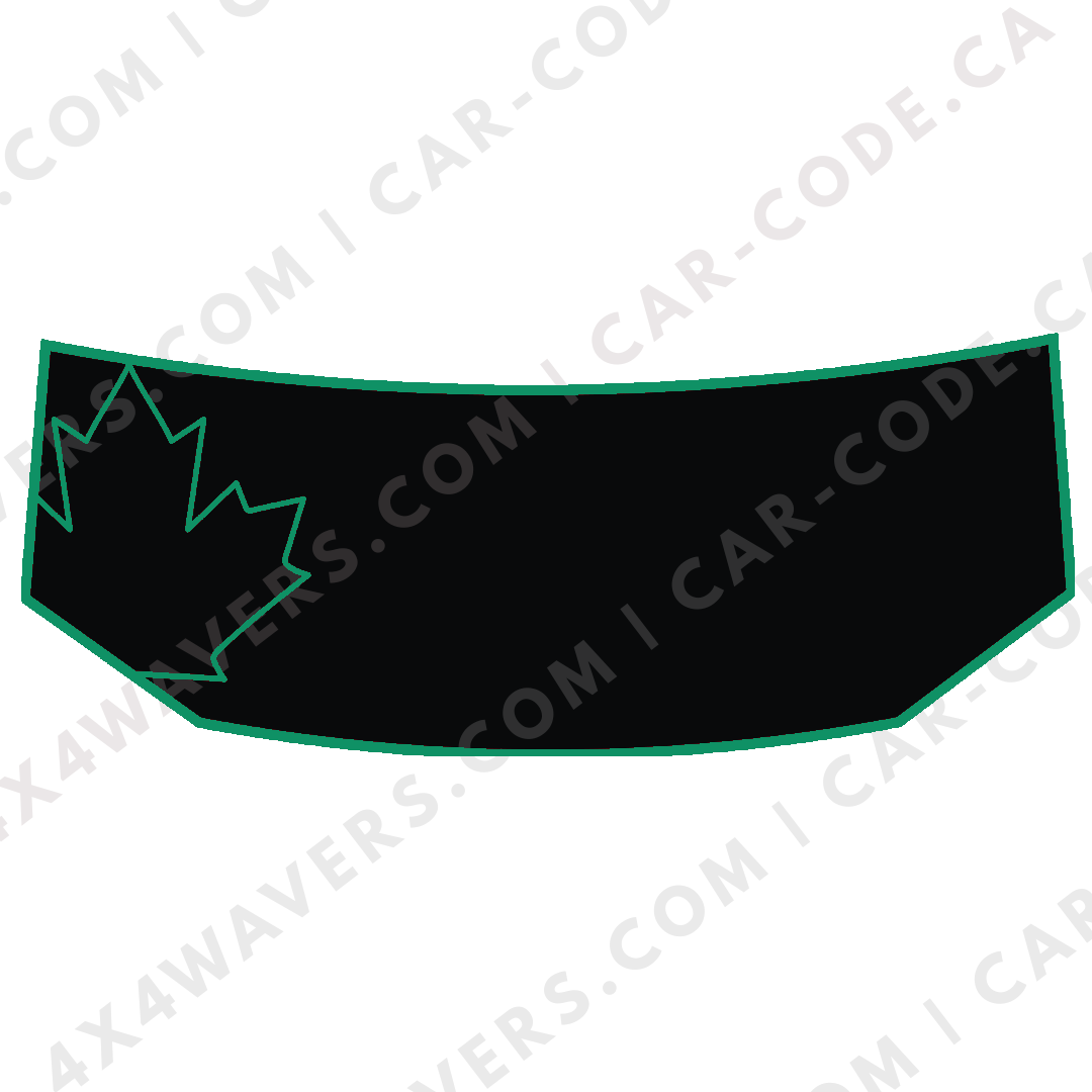 Hood Panel Decal/Sticker - Canada Leaf Graphic Kit - For Tesla Cybertruck - Premium Vinyl