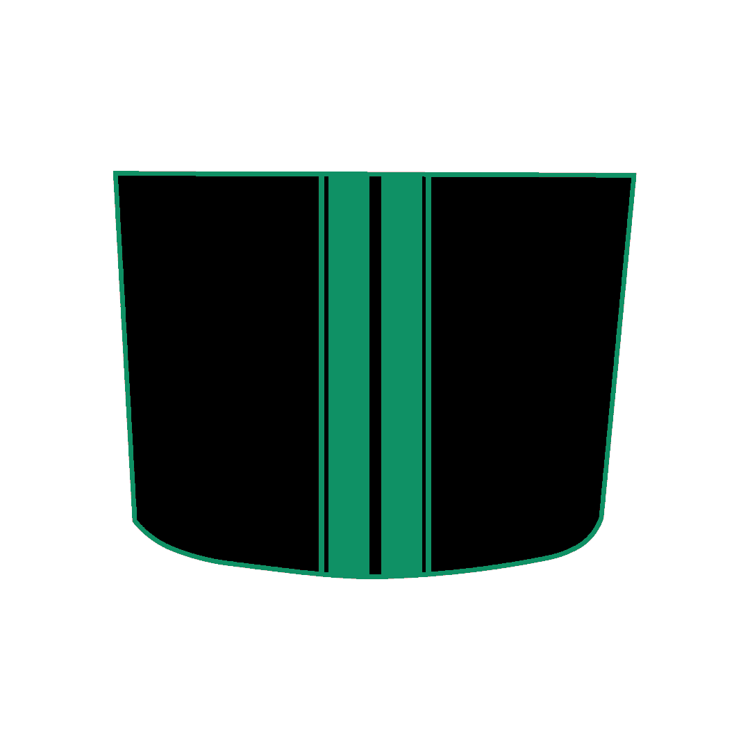 Hood Panel Decal/Sticker - Racing Stripes Graphic Kit - For Chevrolet Silverado 2019-2024 - Premium Vinyl