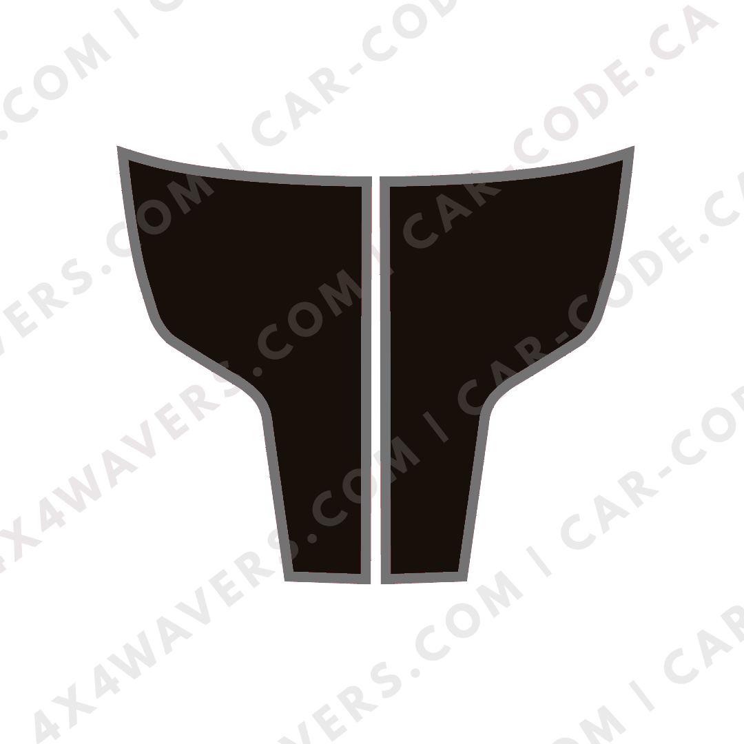 Hood Panel Decal/Sticker - Plain Style Graphic Kit - For Ram 1500 2009-2018 Rebel - Premium Vinyl