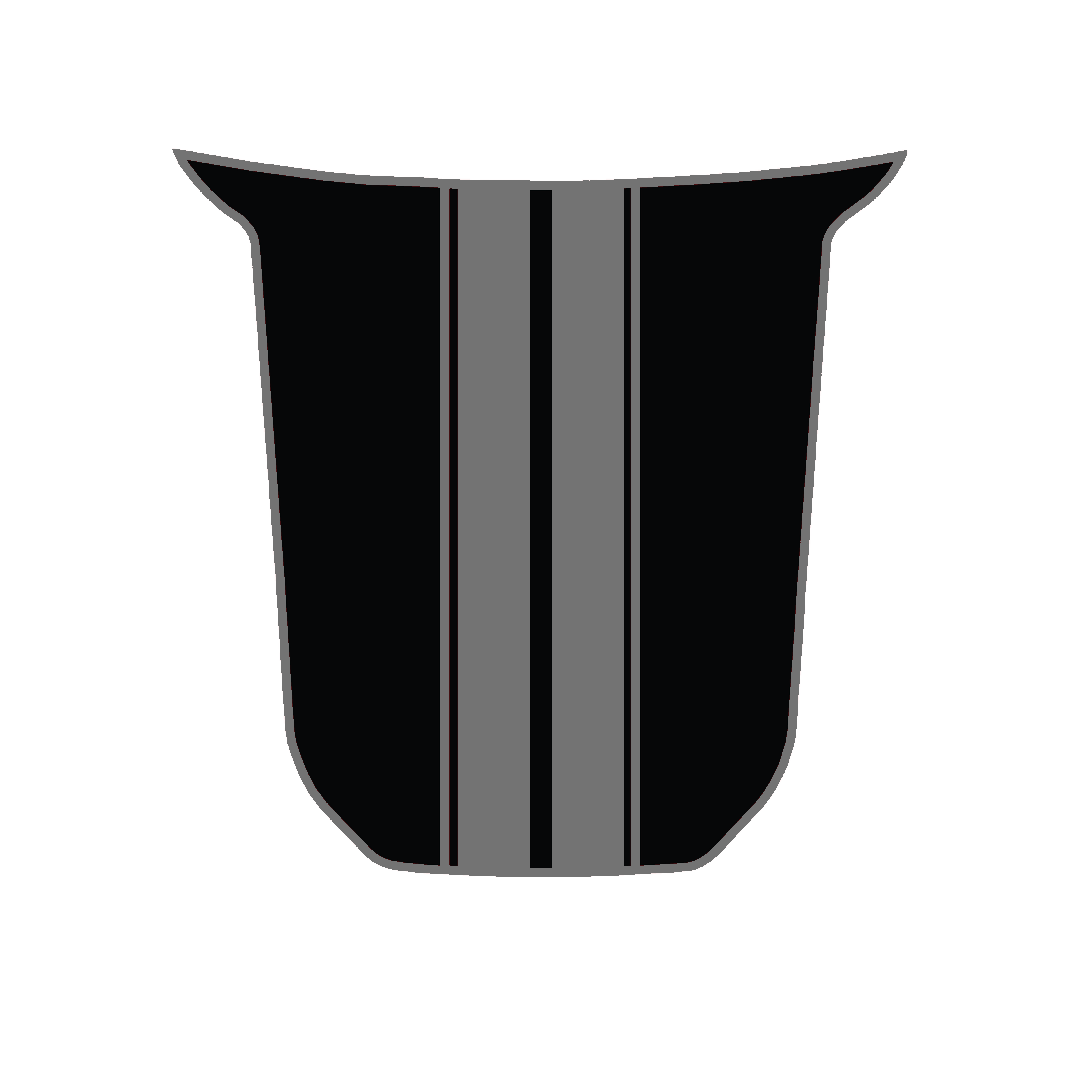 Hood Panel Decal/Sticker - Racing Stripes Graphic Kit - For Toyota Tacoma 2016-2023 - Premium Vinyl