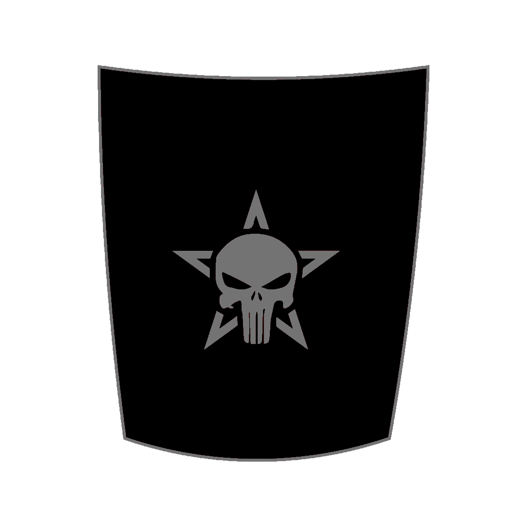 Hood Panel Decal/Sticker - Star Style Graphic Kit - For Chevrolet Silverado 2019-2024 - Premium Vinyl