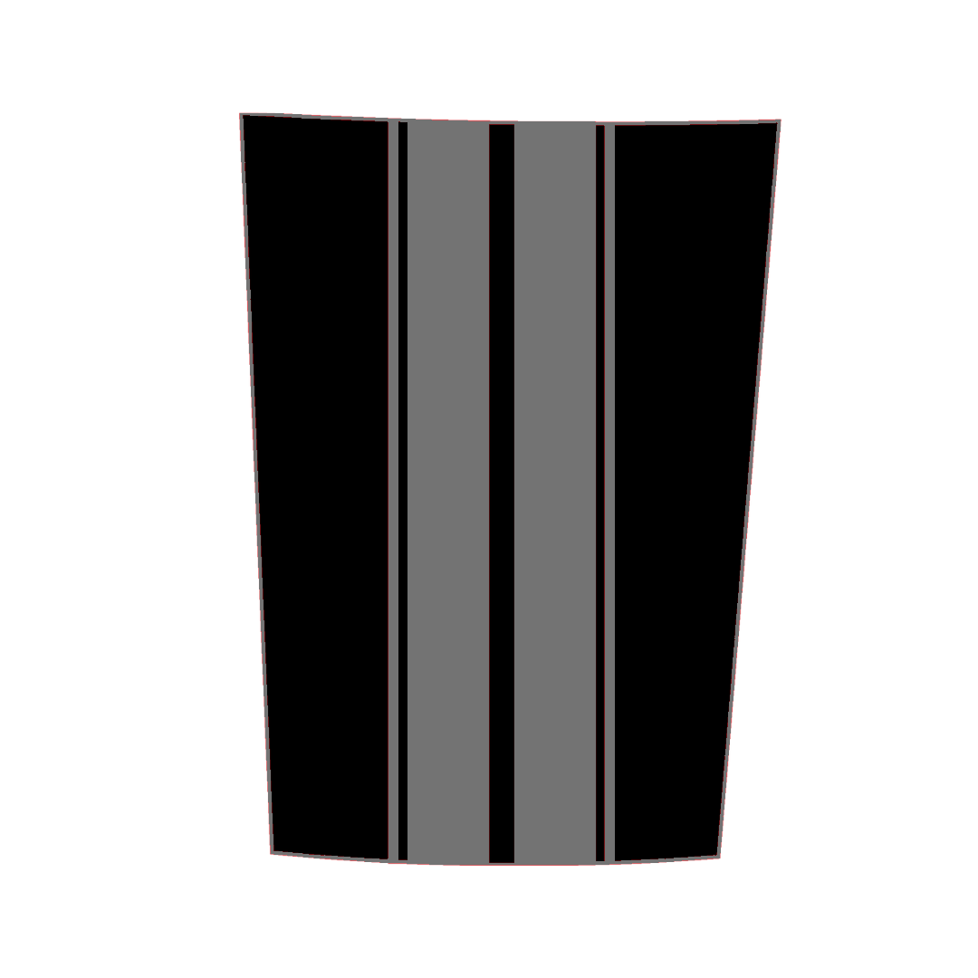 Hood Panel Decal/Sticker - Racing Stripes Graphic Kit - For Ford F-150 2017-2026 - Premium Vinyl