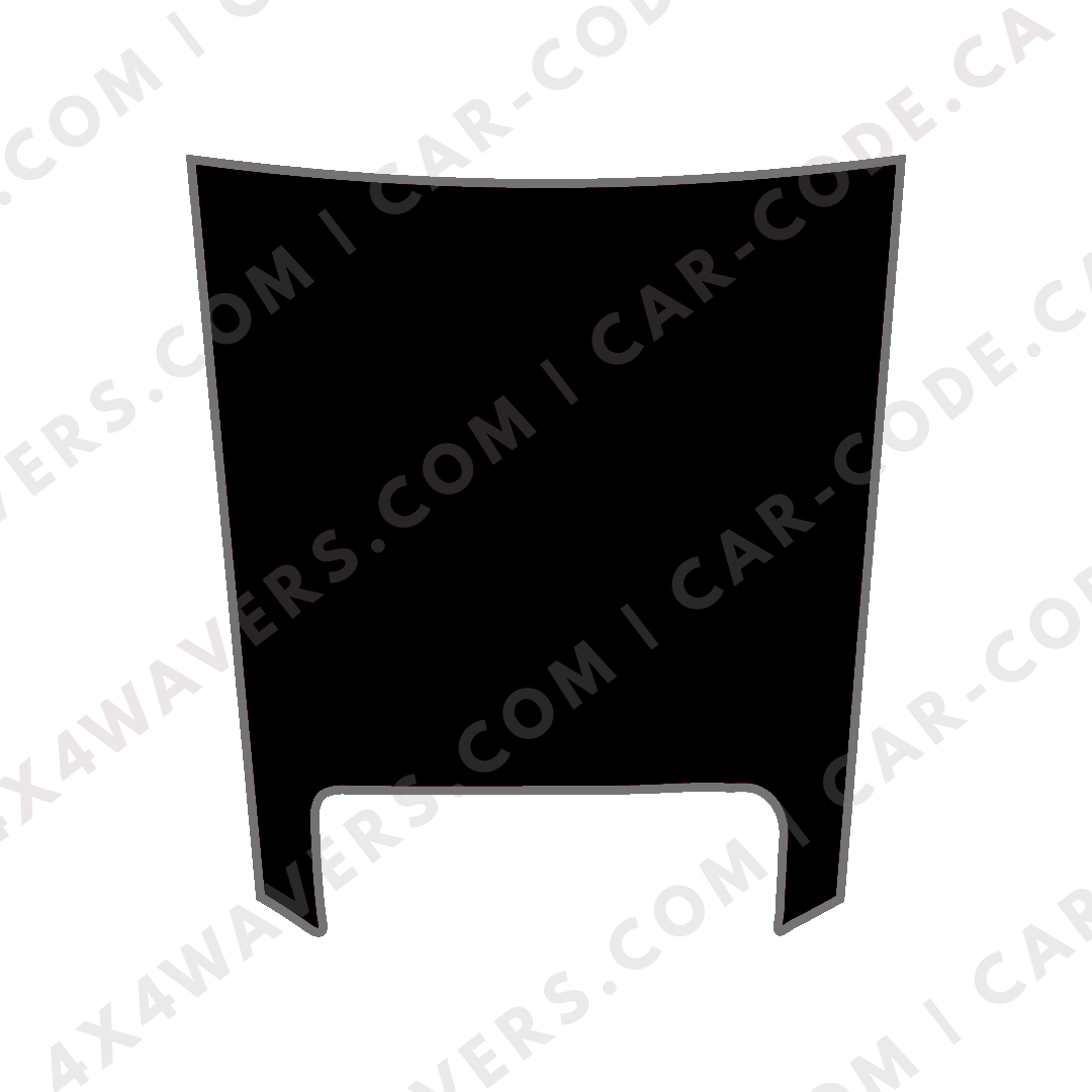 Hood Panel Decal/Sticker - Plain Style Graphic Kit - For Ram 1500 2019-2024 TRX - Premium Vinyl