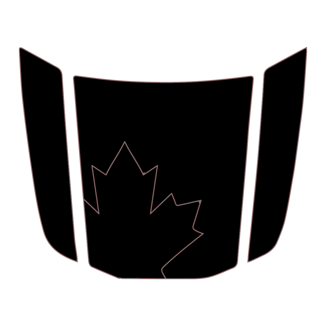 Hood Panel Decal/Sticker - Maple Leaf Graphic Kit - For Toyota 4Runner 2014-2024 - Premium Vinyl