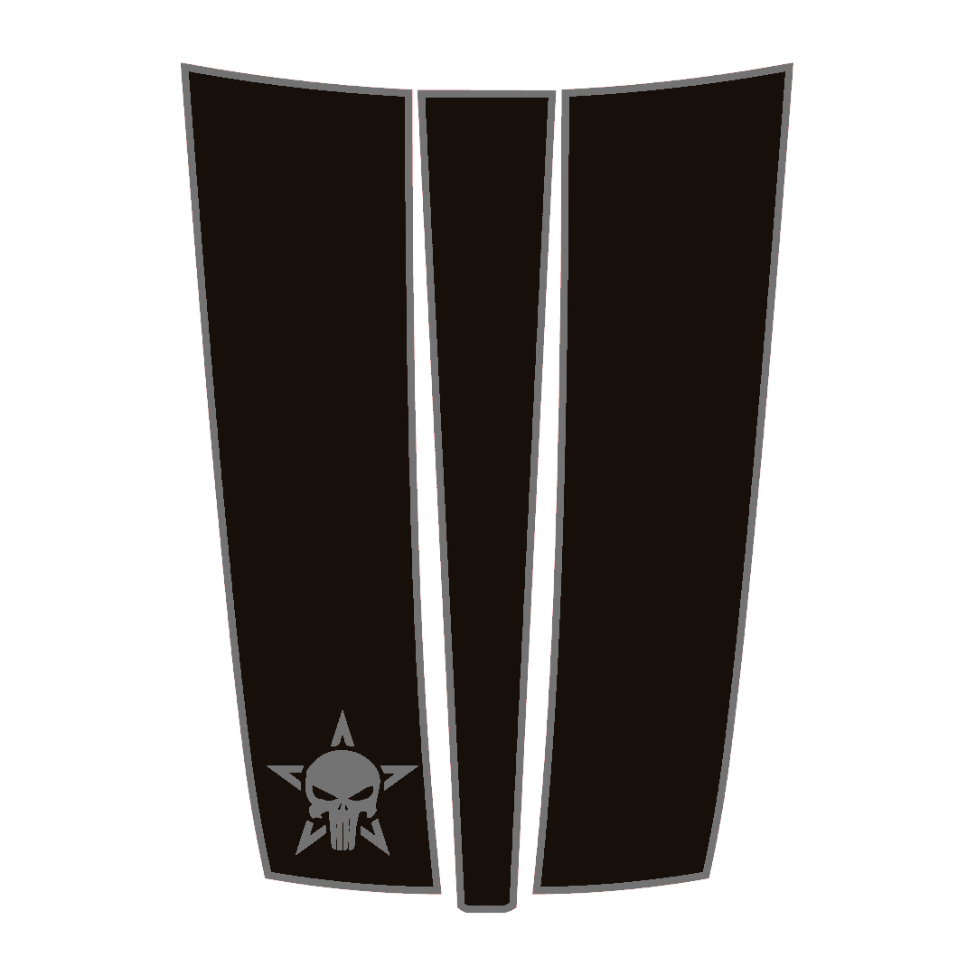 Hood Panel Decal/Sticker - Star Style Graphic Kit - For Ram 1500 2019-2025 - Premium Vinyl