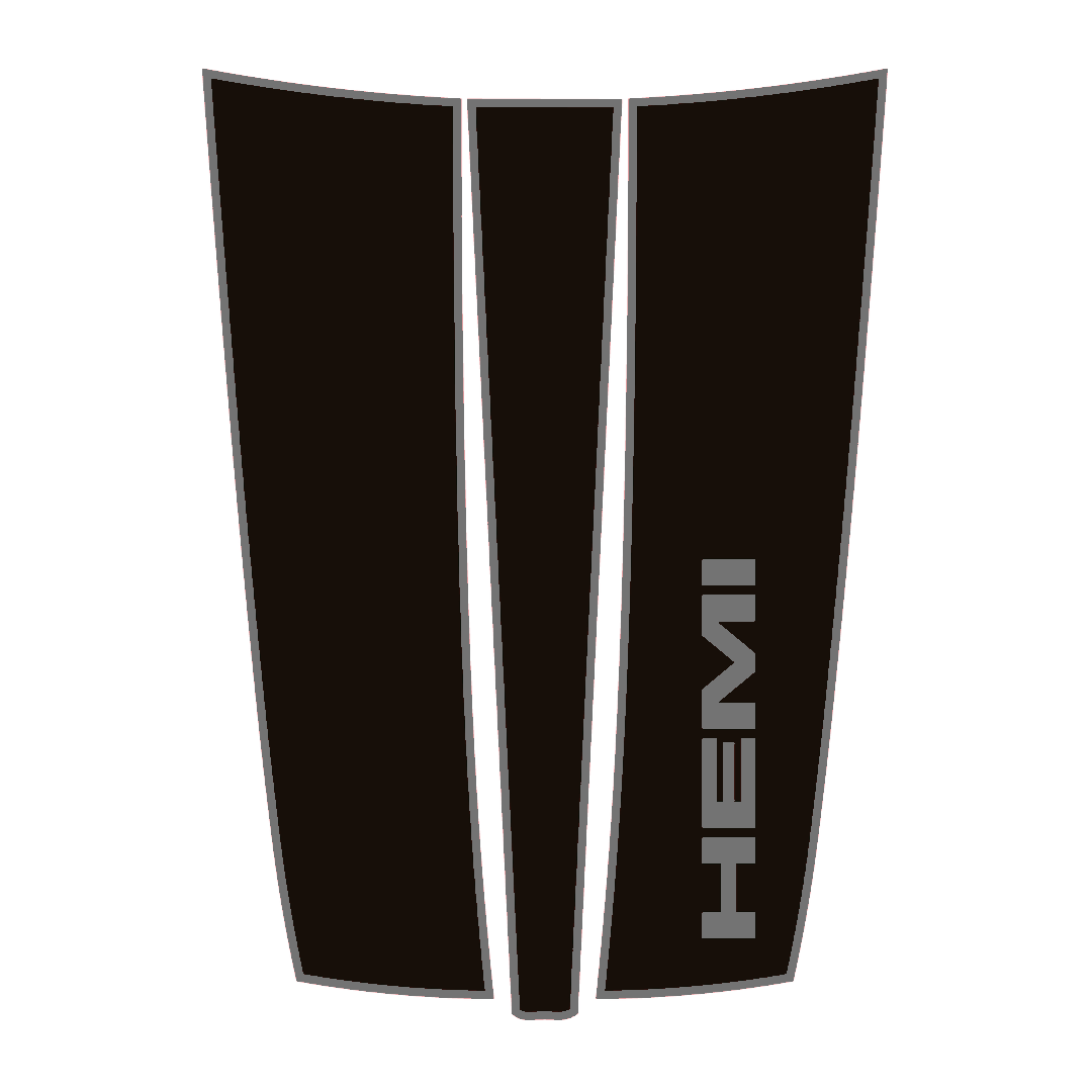 Hood Panel Decal/Sticker - Sports Style Graphic Kit - For Ram 1500 2019-2025 - Premium Vinyl