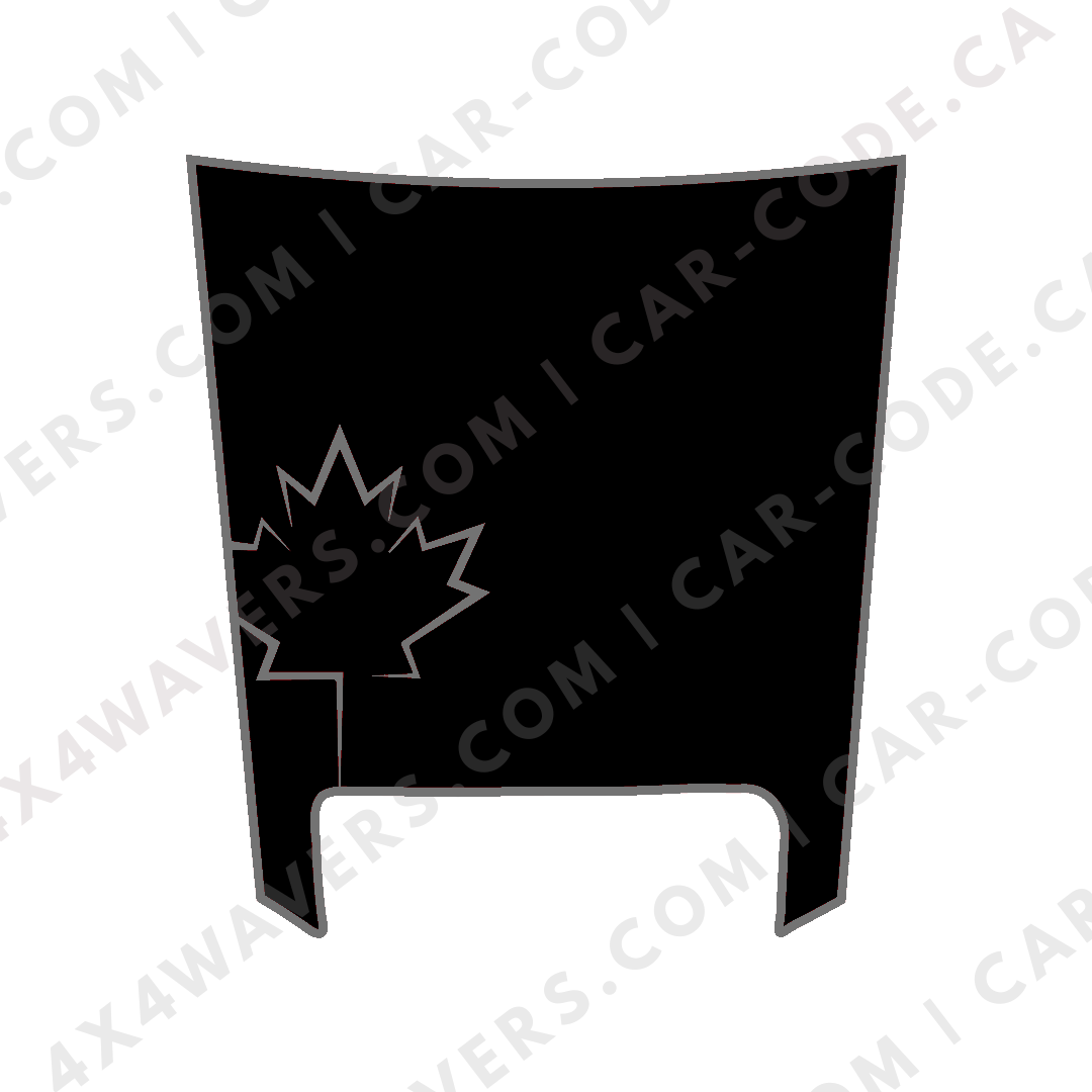 Hood Panel Decal/Sticker - Maple Leaf Graphic Kit - For Ram 1500 2019-2024 TRX - Premium Vinyl