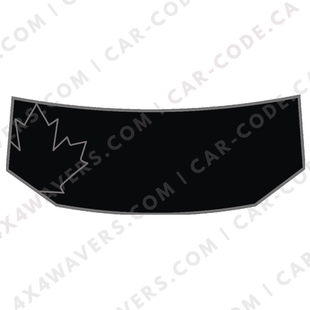 Hood Panel Decal/Sticker - Canada Leaf Graphic Kit - For Tesla Cybertruck - Premium Vinyl