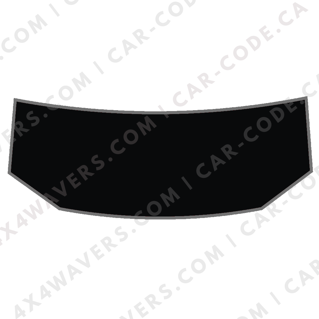 Hood Panel Decal/Sticker -  Plain Style Graphic Kit - For Tesla Cybertruck - Premium Vinyl