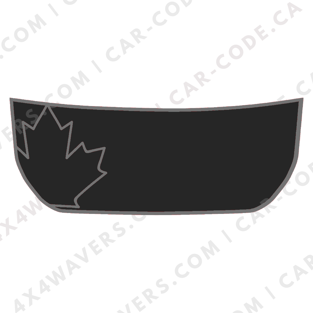Hood Panel Decal/Sticker - Canada Leaf Graphic Kit - For Ford Bronco 2021-2024 - Premium Vinyl