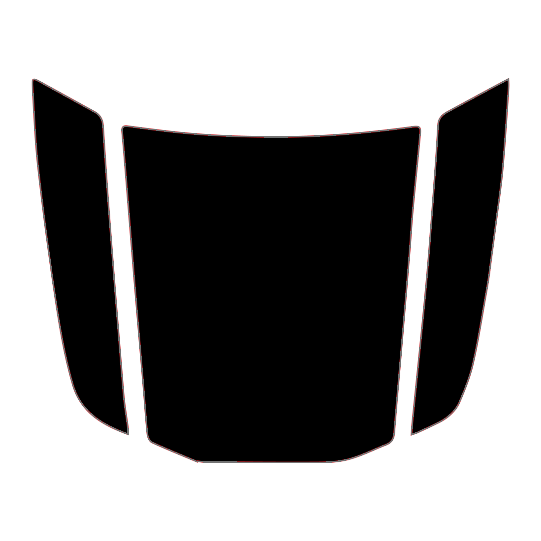 Hood Panel Decal/Sticker - Plain Style Graphic Kit - For Toyota 4Runner 2014-2024 - Premium Vinyl