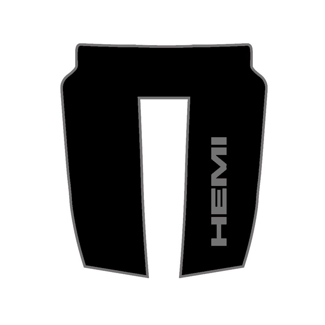 Hood Panel Decal/Sticker - Sports Style Graphic Kit - For Ram 1500 2019-2025 Rebel - Premium Vinyl