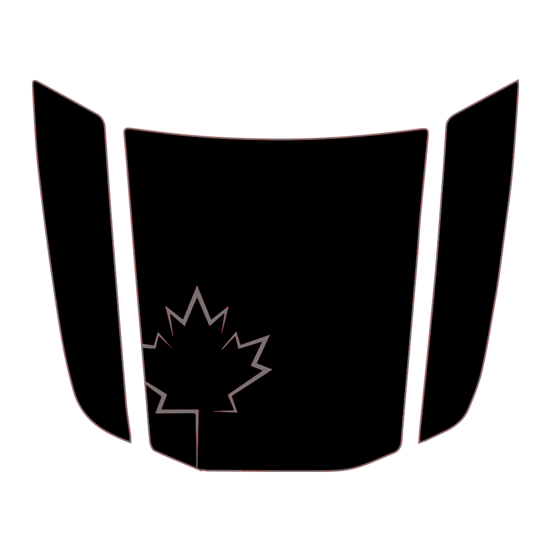 Hood Panel Decal/Sticker - Canada Leaf Graphic Kit - For Toyota 4Runner 2014-2024 - Premium Vinyl