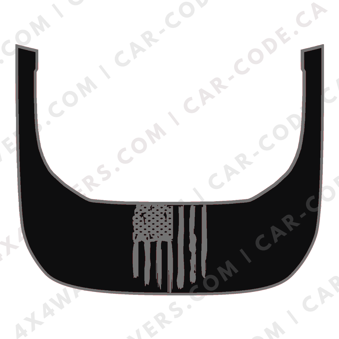 Hood Panel Decal/Sticker - USA Flag Graphic Kit - For Ford Bronco Raptor 2021-2024 - Premium Vinyl