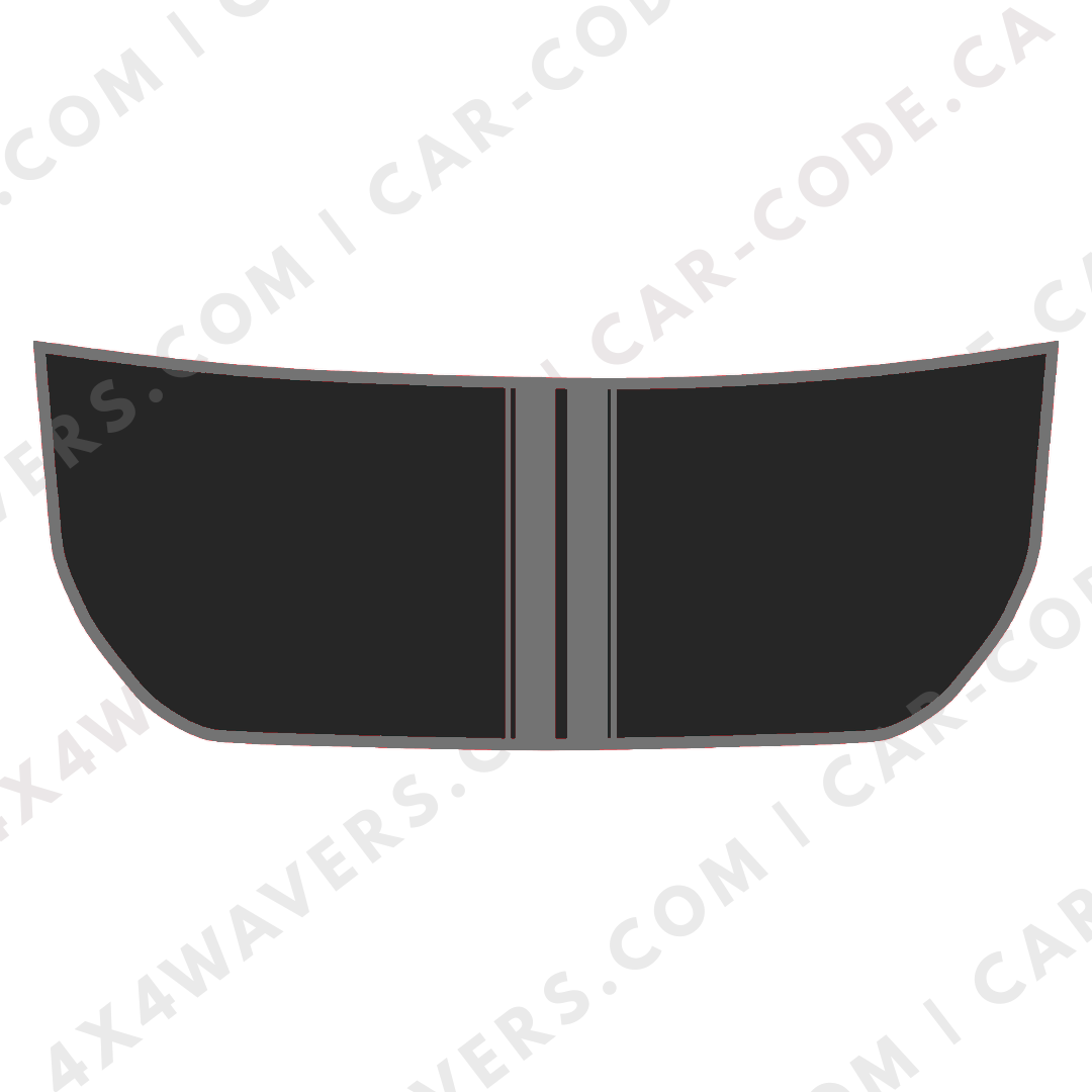 Hood Panel Decal/Sticker - Racing Stripes Graphic Kit - For Ford Bronco 2021-2024 - Premium Vinyl