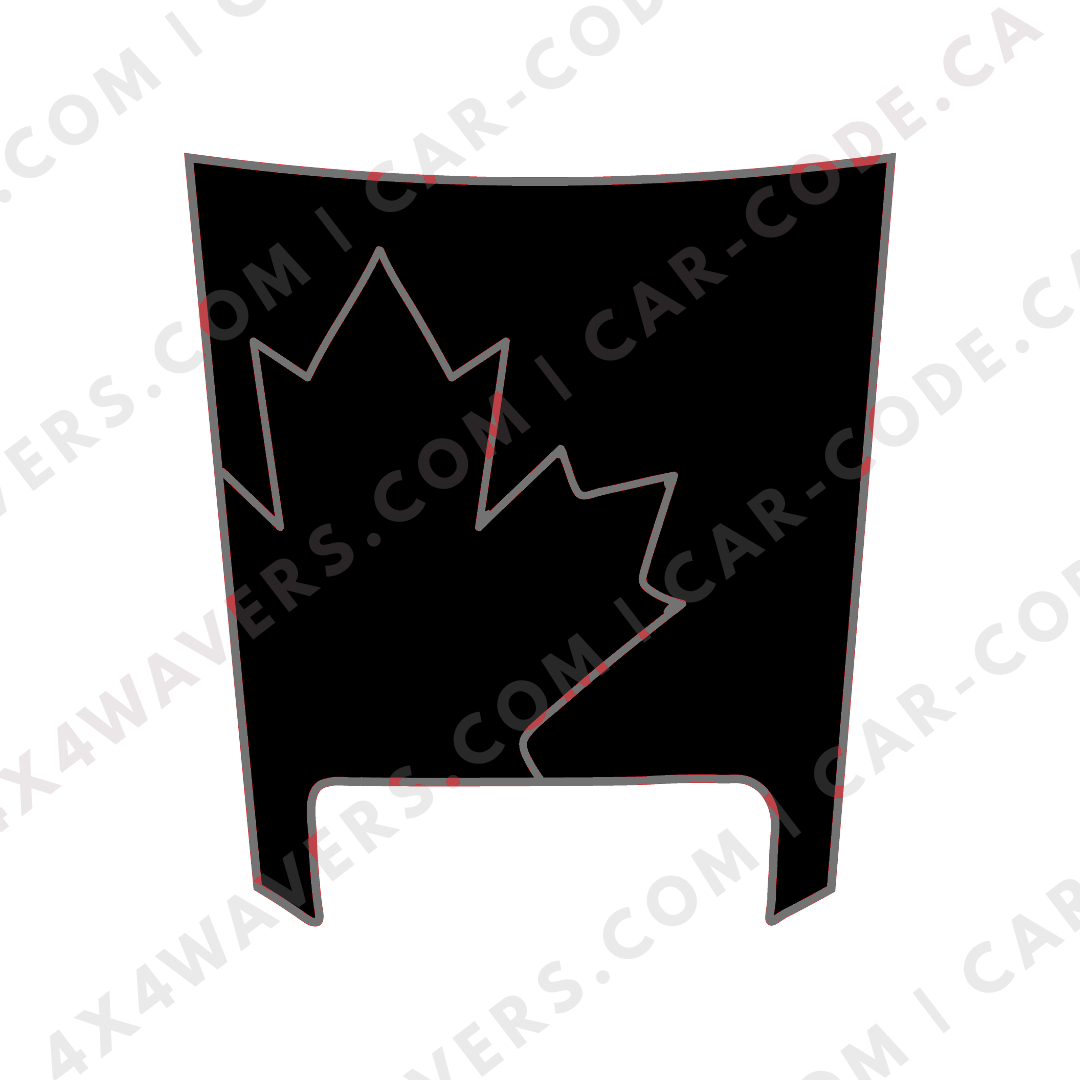Hood Panel Decal/Sticker - Canada Leaf Graphic Kit - For Ram 1500 2019-2024 TRX - Premium Vinyl
