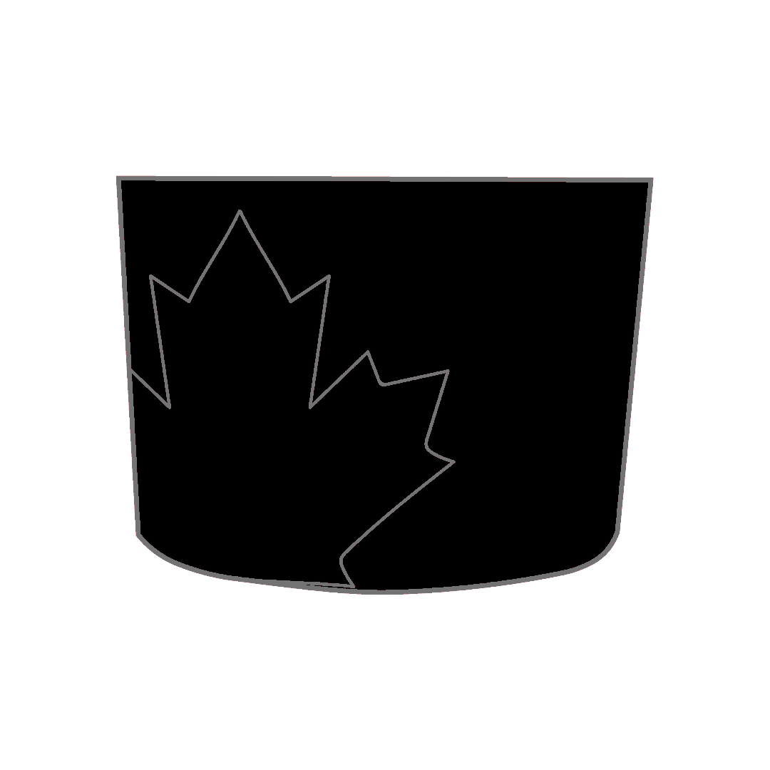 Hood Panel Decal/Sticker - Canada Leaf Graphic Kit - For Chevrolet Silverado 2019-2024 - Premium Vinyl