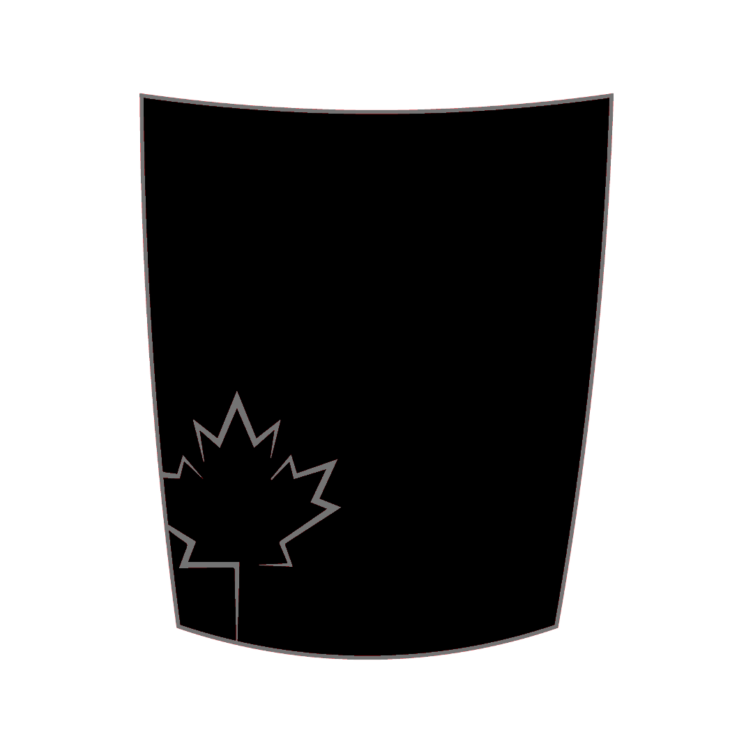 Hood Panel Decal/Sticker - Maple Leaf Graphic Kit - For Chevrolet Silverado 2019-2024 - Premium Vinyl