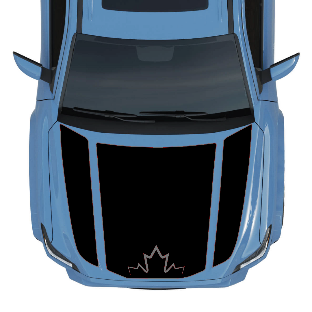 Hood Panel Decal/Sticker - Canada Graphic Kit - For Toyota 4Runner 2014-2024 - Premium Vinyl