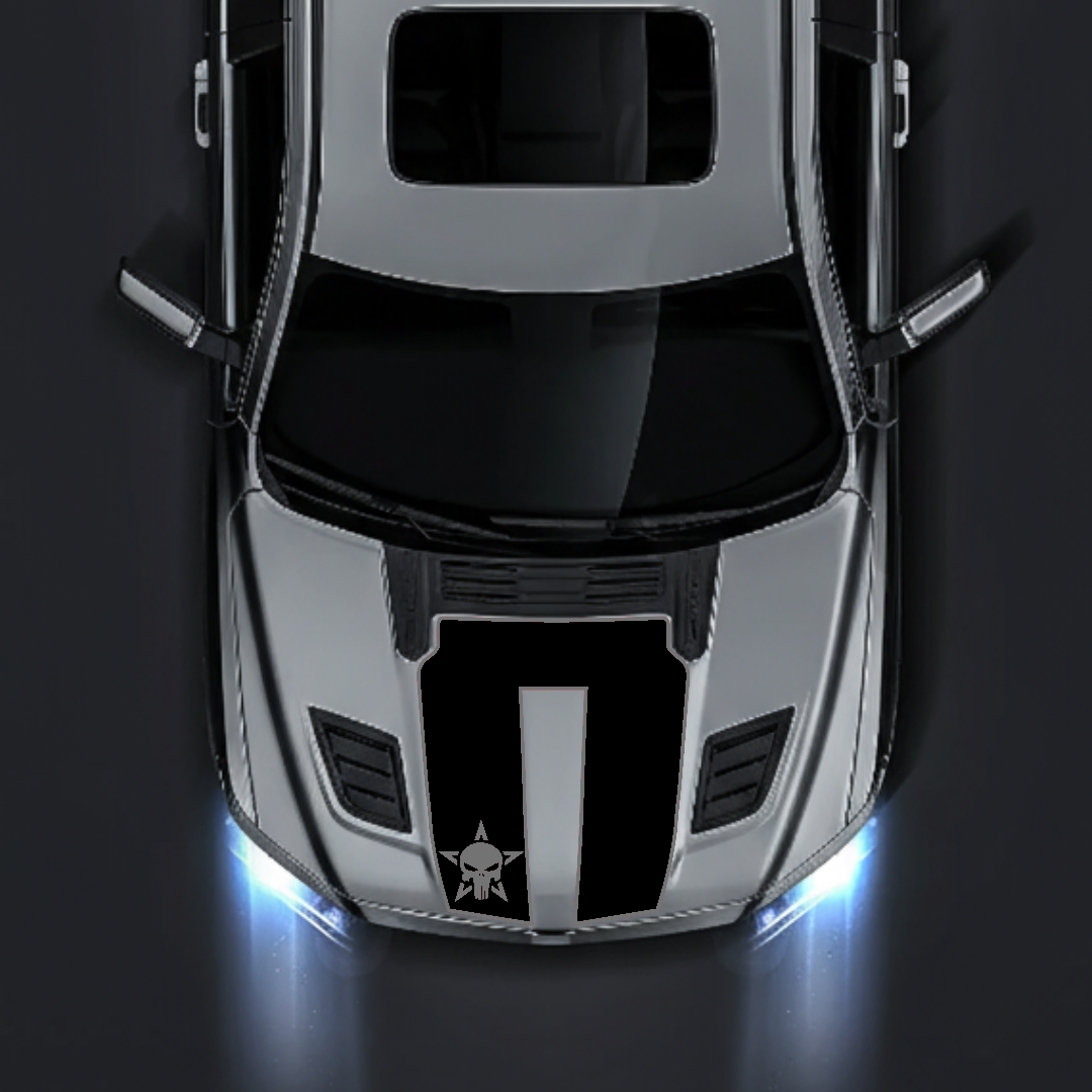 Hood Panel Decal/Sticker - Star Style Graphic Kit - For Ram 1500 2019-2025 Rebel - Premium Vinyl