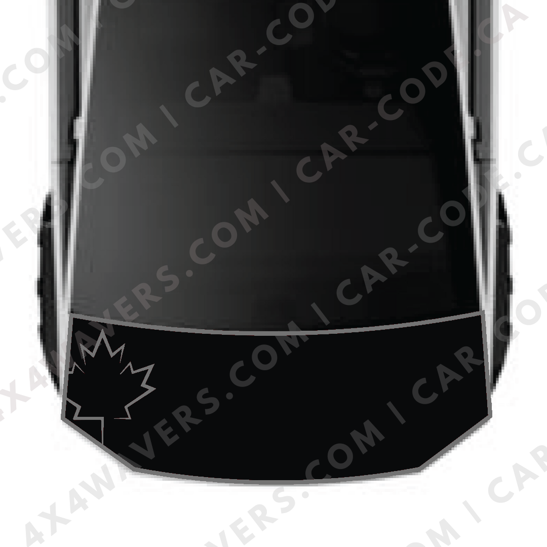 Hood Panel Decal/Sticker - Maple Leaf Graphic Kit - For Tesla Cybertruck - Premium Vinyl