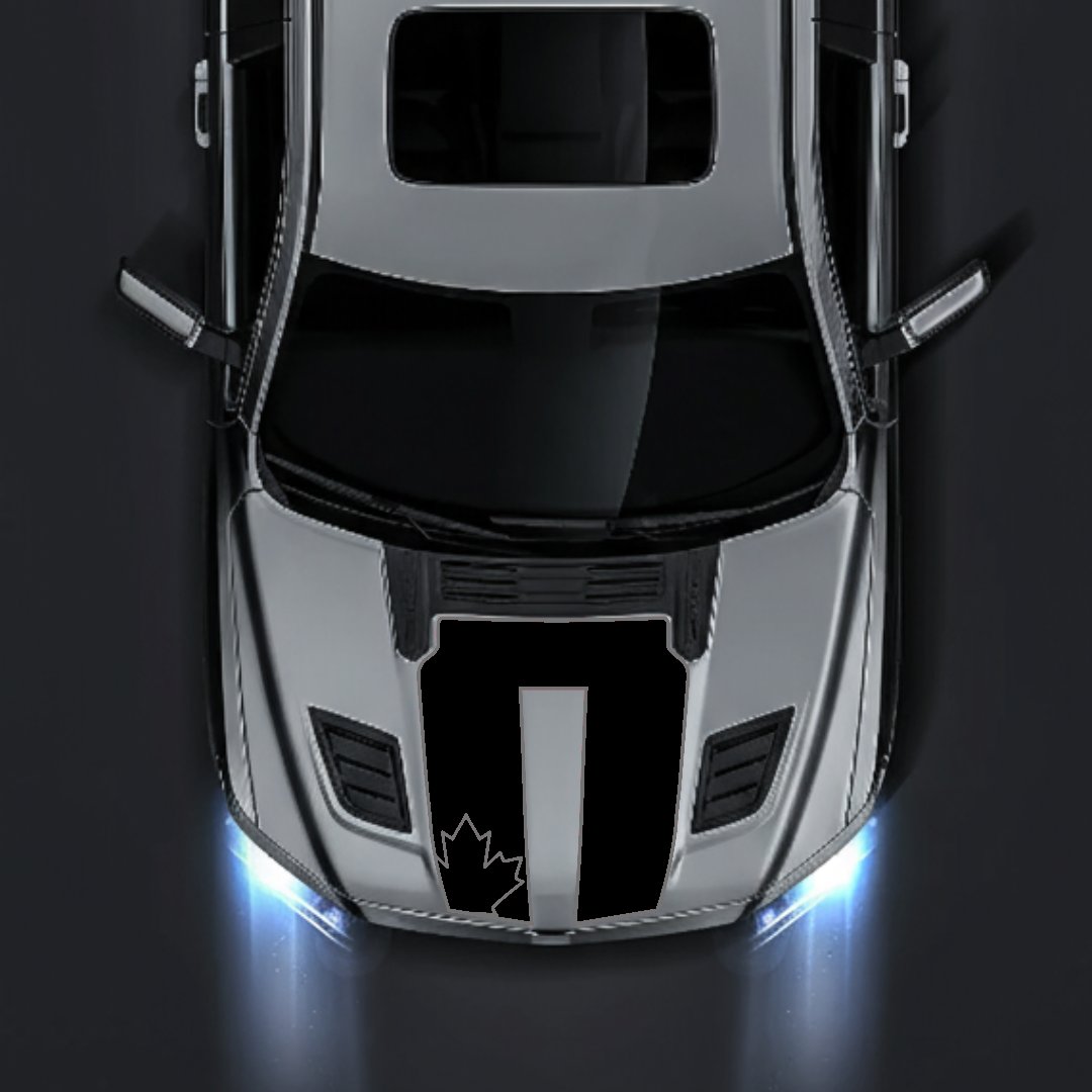 Hood Panel Decal/Sticker - Plain Style Graphic Kit - For Ram 1500 2019-2025 Rebel - Premium Vinyl