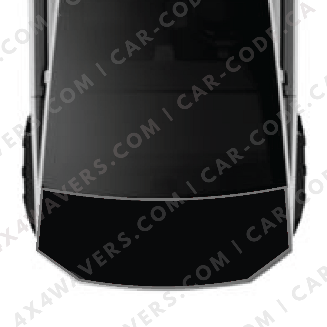 Hood Panel Decal/Sticker -  Plain Style Graphic Kit - For Tesla Cybertruck - Premium Vinyl