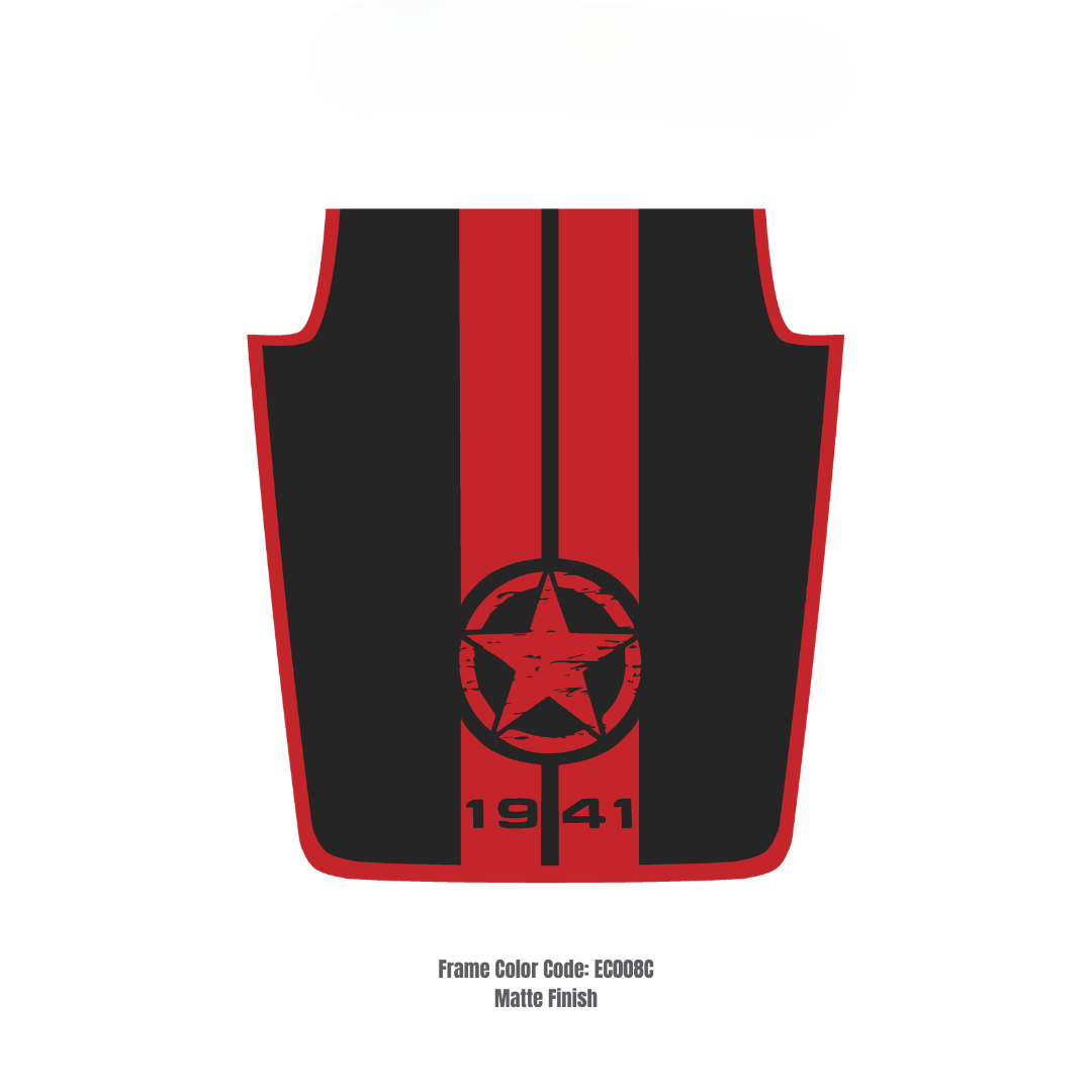 Hood Decal/Sticker - Star 1941 Style Kit – for JK 2007-2018  – Made in Canada