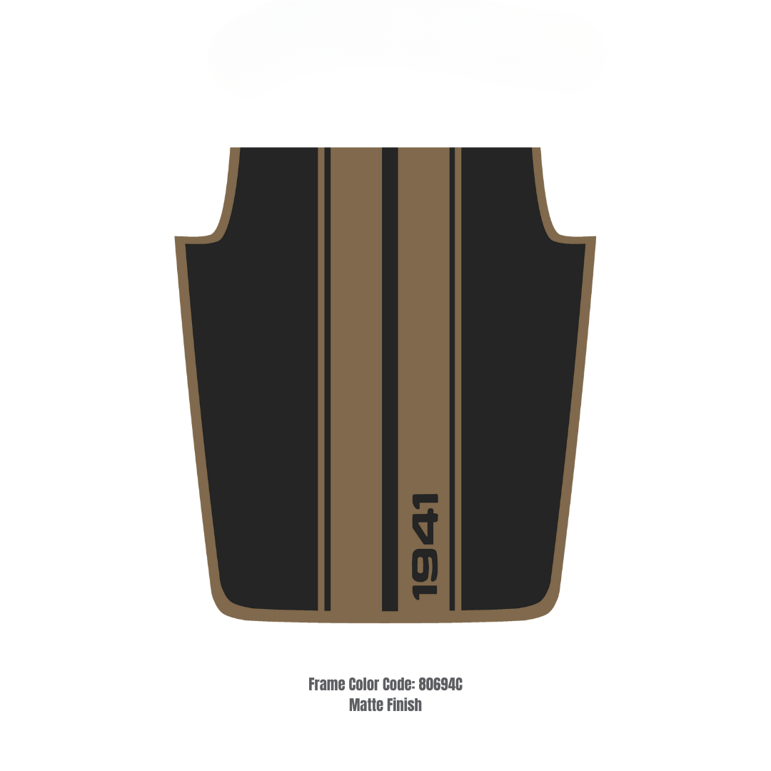 Hood Decal/Sticker - STRIPE 1941 Style Kit – for JK 2007-2018  – Made in Canada