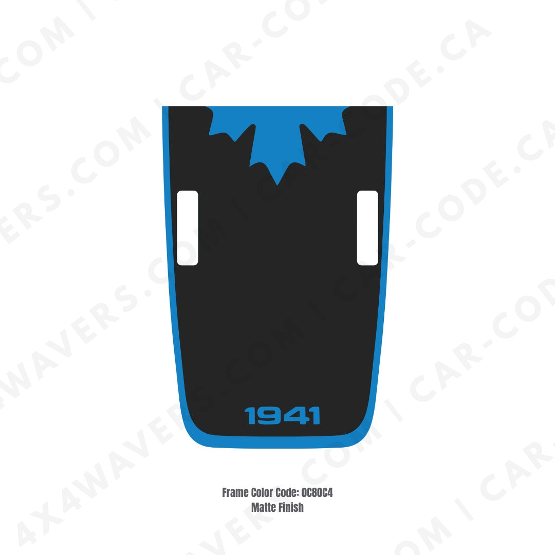 CANADA 1941 Decal Sticker Kit for JL Rubicon Hood – Vinyl Car Decals for Jeep Wrangler Models – Made in Canada - Compatible with JL 2018 - 2025