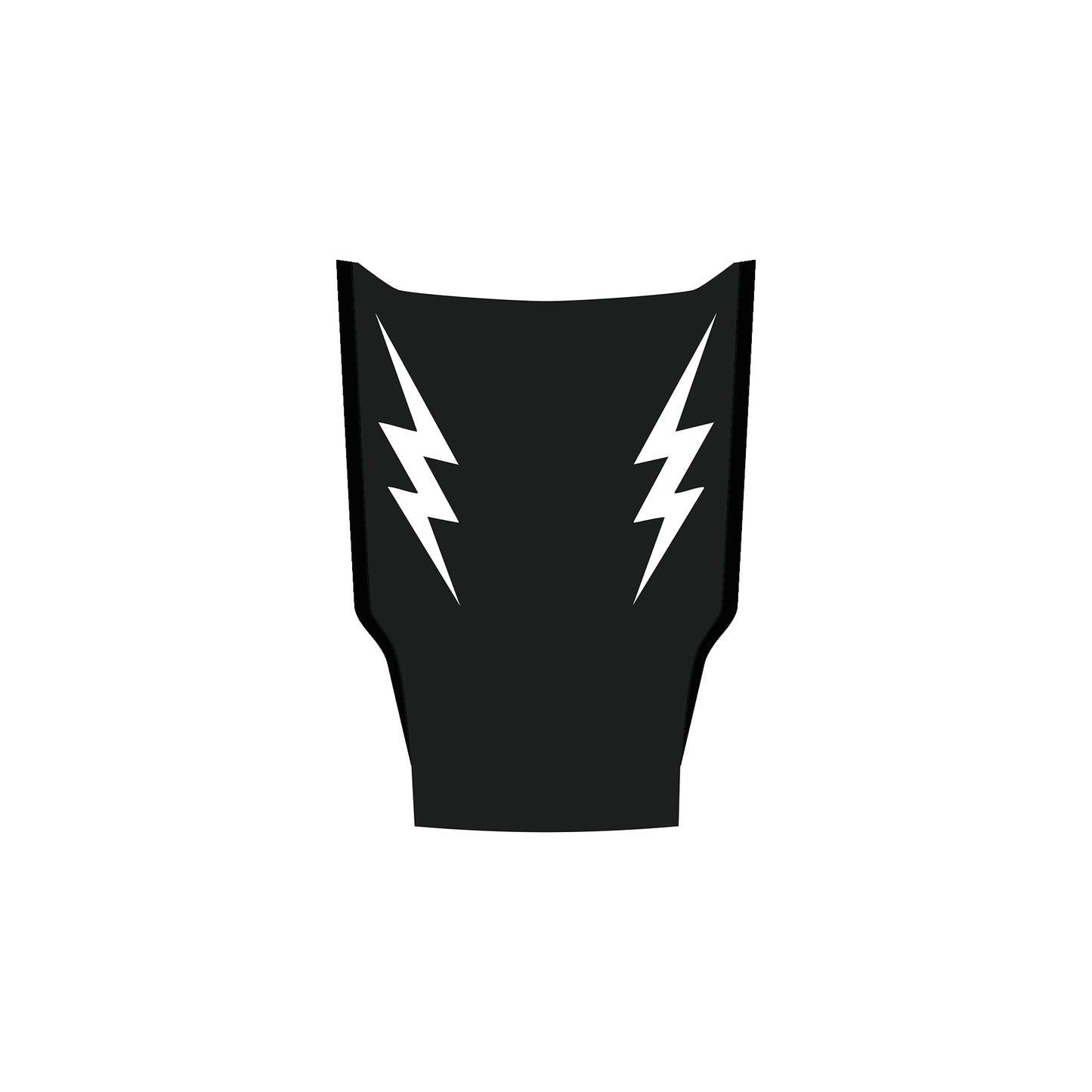 Hood Panel Decal/Sticker - Twin Lightning Bolts Hood Decal – Dual Side Lightning Strike Graphics Graphic Kit - For Ford F-150 F150 2015-2020 - Premium Vinyl