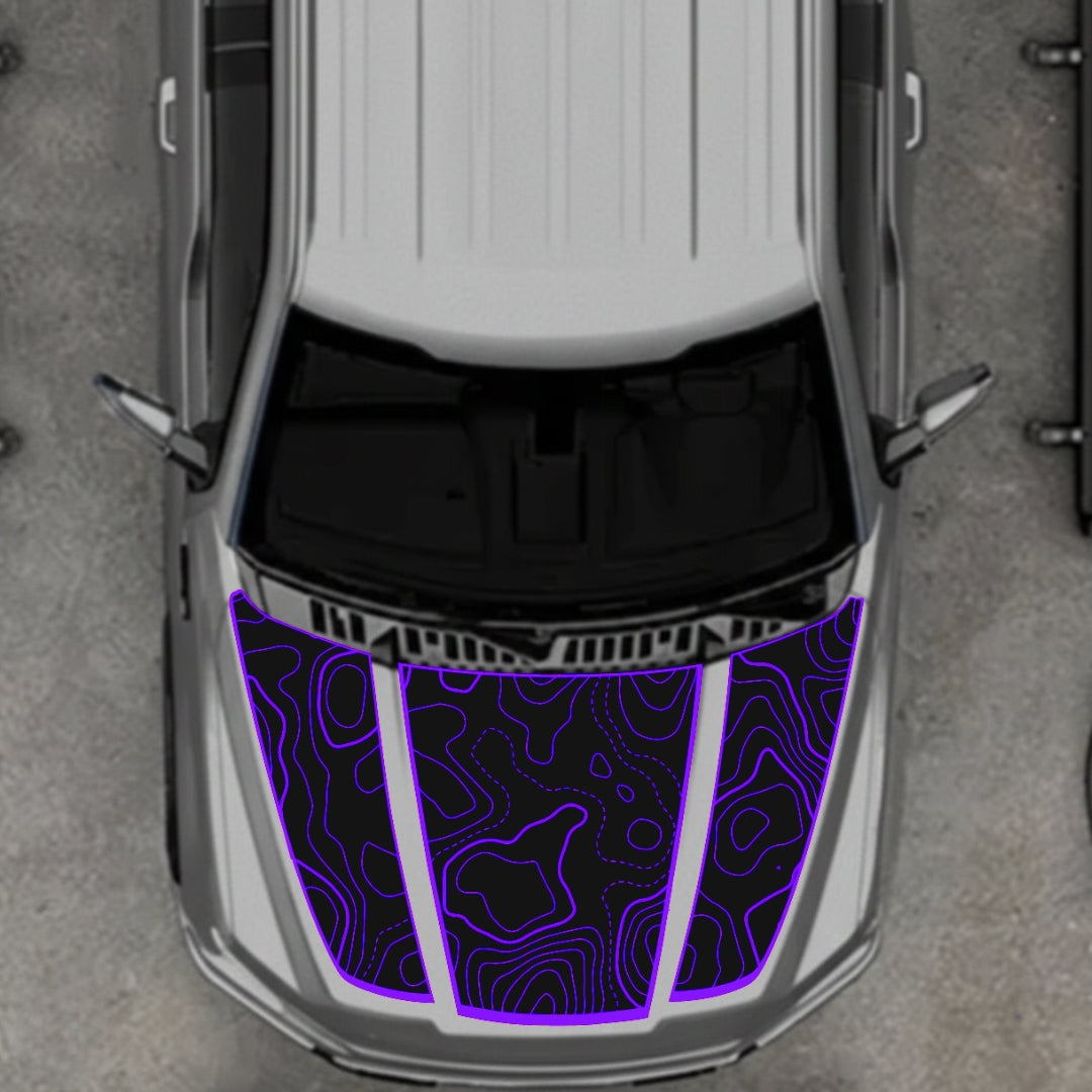Hood Panel Decal/Sticker - Canada Style 18 Graphic Kit - For Ford F-150 2020-2026 - Premium Vinyl