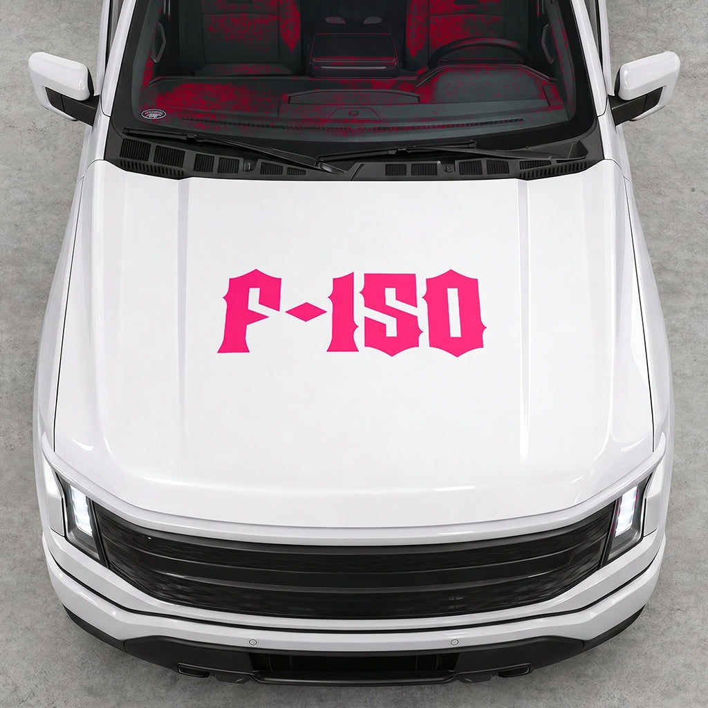 Hood Panel Decal/Sticker - Cut Lightning F150 Graphic Decal Graphic Kit - For FORD F-150 2015-2020 - Premium Vinyl