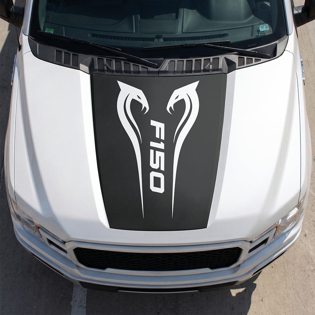 Hood Panel Decal/Sticker - Different Styles Graphic Decals Kit- For Ford F-150 2015-2020 - Premium Vinyl
