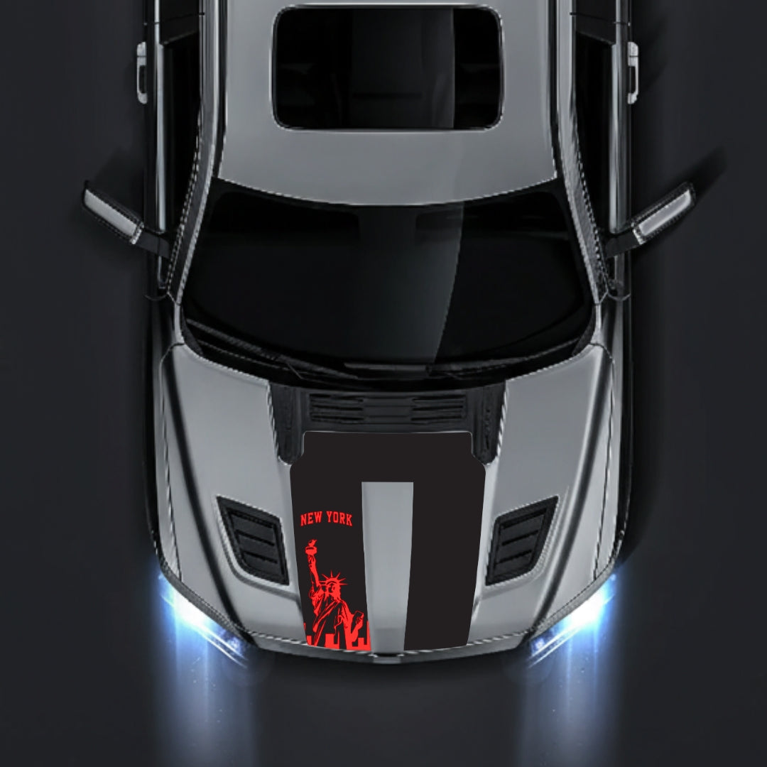 Hood Panel Decal/Sticker - New York Graphic Kit - For Dodge RAM 1500 2019-2025 - Premium Vinyl