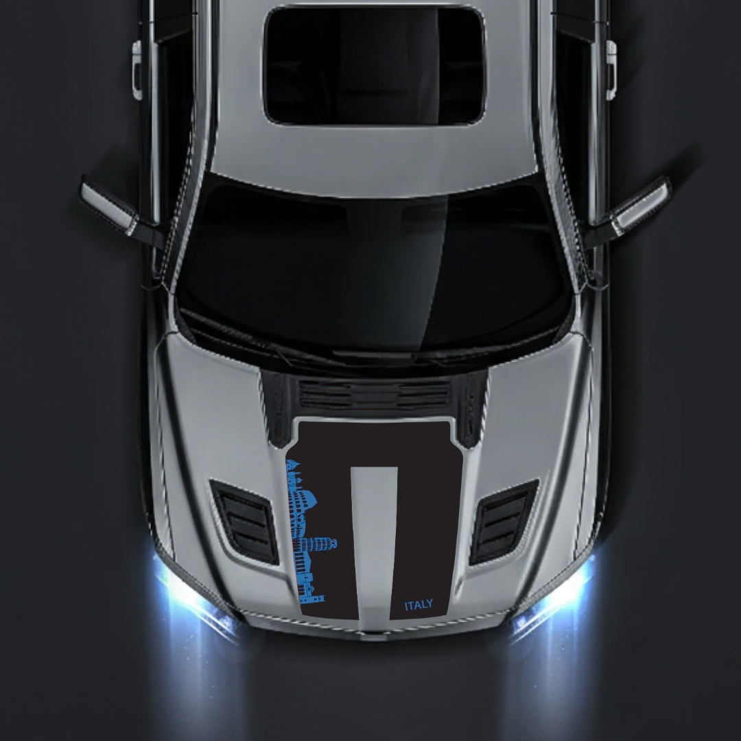 Hood Panel Decal/Sticker - Italy Skyline Graphic Kit - For Dodge RAM 1500 2019-2025 - Premium Vinyl