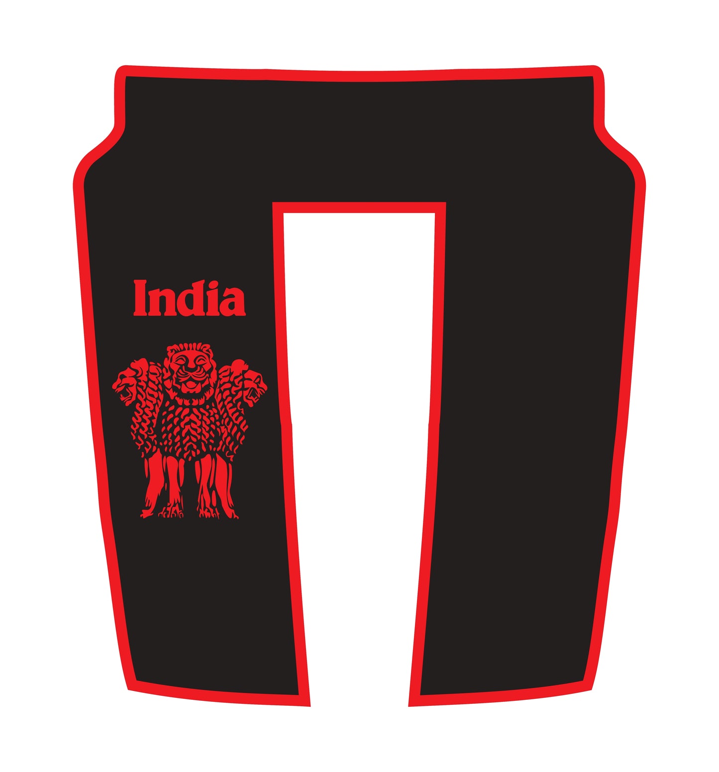 Hood Panel Decal/Sticker - India - Border Graphic Kit - For Dodge RAM 1500 2019-2025 - Premium Vinyl