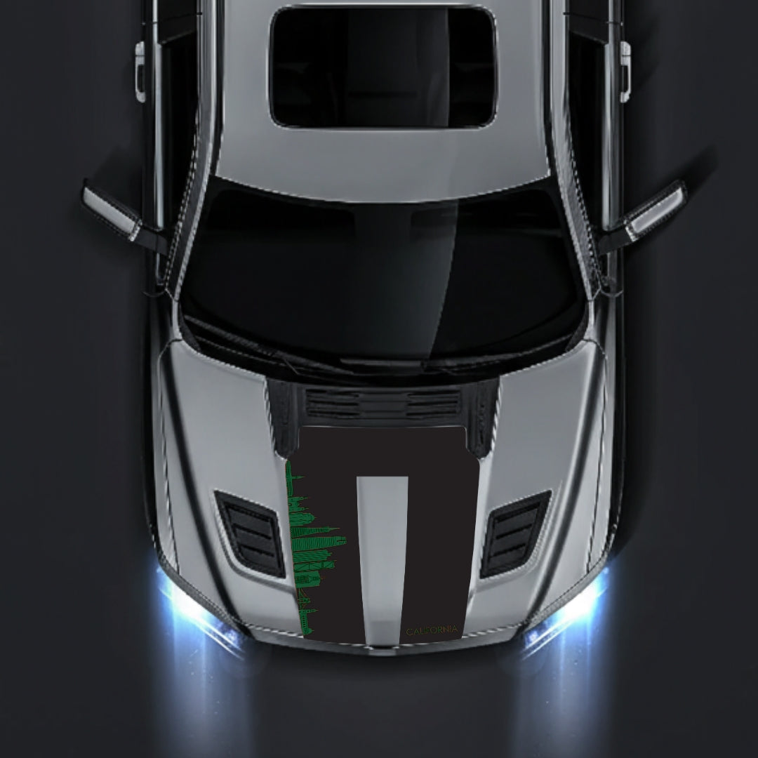 Hood Panel Decal/Sticker - California Skyline Graphic Kit - For Dodge RAM 1500 2019-2025 - Premium Vinyl