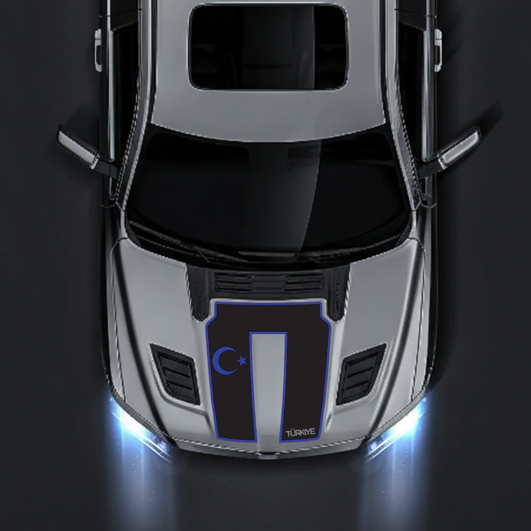 Hood Panel Decal/Sticker - Turkey - Cut - Border Graphic Kit - For Dodge RAM 1500 2019-2025 - Premium Vinyl