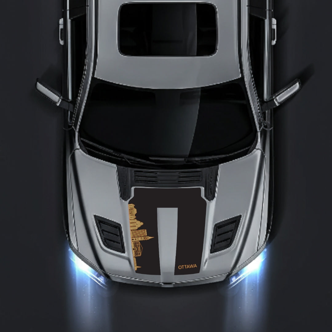 Hood Panel Decal/Sticker - Ottawa Skyline Graphic Kit - For Dodge RAM 1500 2019-2025 - Premium Vinyl