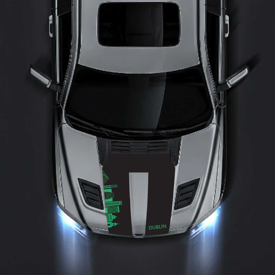 Hood Panel Decal/Sticker - Dublin Skyline Graphic Kit - For Dodge RAM 1500 2019-2025 - Premium Vinyl