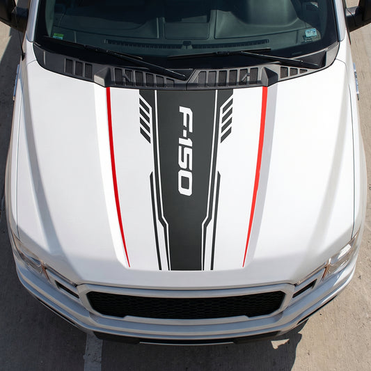Hood Panel Decal/Sticker - Speed F150 Graphic Decal Graphic Kit - For Ford F-150 2015-2020 - Premium Vinyl